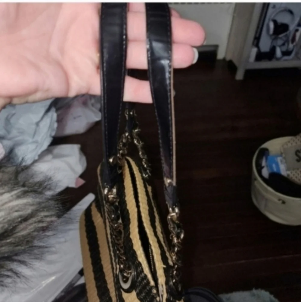 RARE HTF VINTAGE KATE SPADE NEW YORK Raffia Shoulder Bag